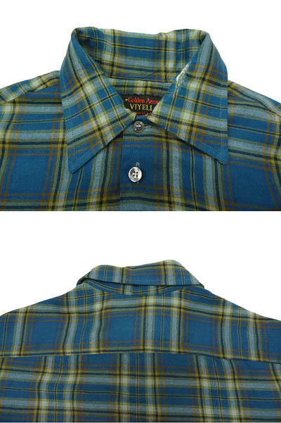 Golden Arrow ウールチェックシャツ USA製　vintage Amazon.co.jp: 好配色 60s ビンテージ USA製 ARROW アロー